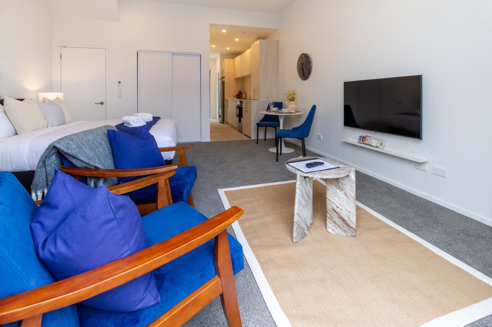 Central Christchurch Santorini Style 1Br Studio Luaran gambar